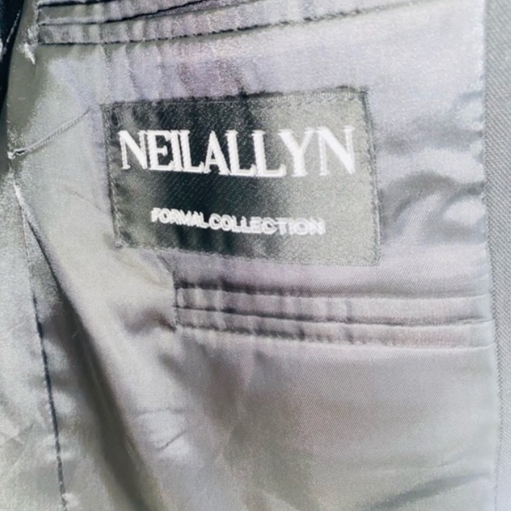 Neil Allyn Black Wool Tuxedo 2 Button Blazer Size 41R - Picture 9 of 9